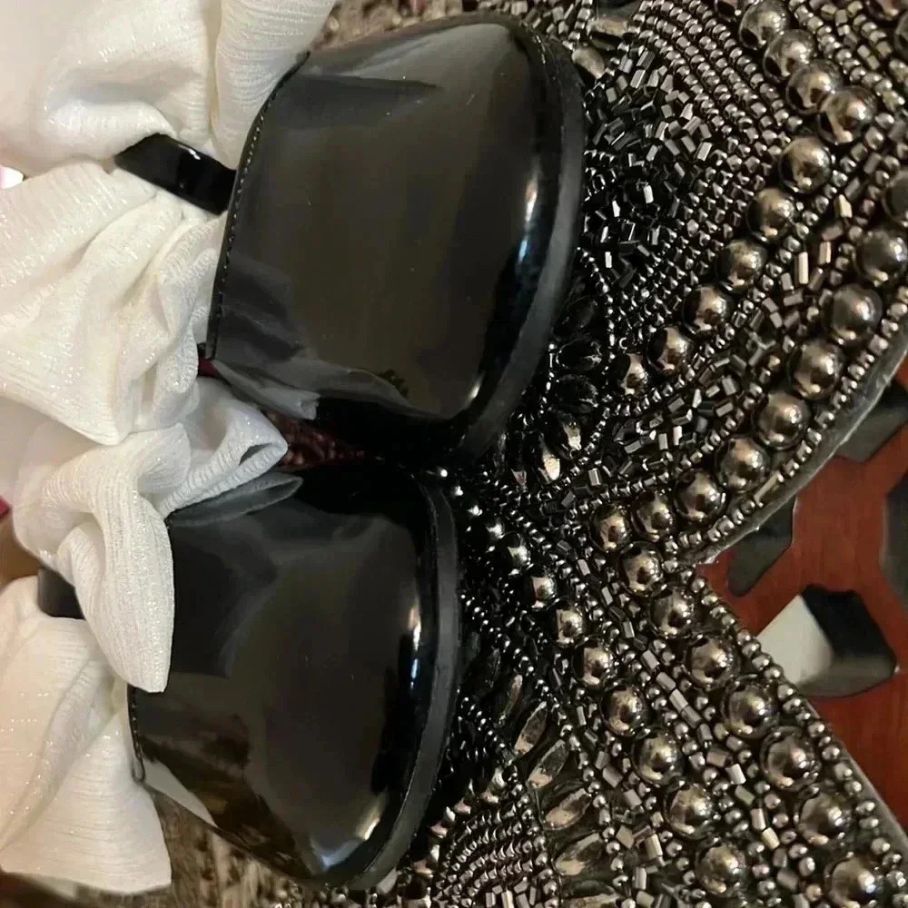 QQ GIRLS BLACK PATENT MARY JANES SIZE 9 NIB - Picture 2 of 7